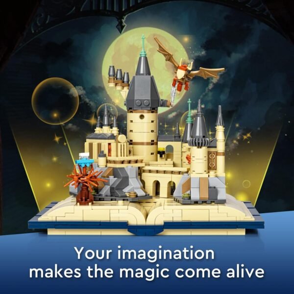 Building Blocks Magic Castle Book Building Set, Creative Castle Architecture Building Blocks Toy, Wizarding World Collectible Display Model for Adults, Gift for Boys Girls Kids Aged 8-14 - 749 Pieces