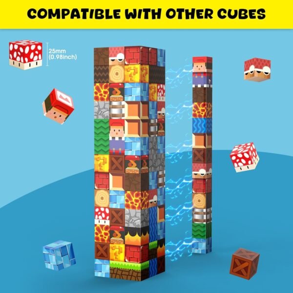 Building Blocks   Blocks Game - Build Mine Magnet Video Game World Adventure Set for Toddler, Super Bro   Set Elements Toys Gift for Boys & Girls Kids 3+