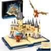 Building Blocks Magic Castle Book Building Set, Creative Castle Architecture Building Blocks Toy, Wizarding World Collectible Display Model for Adults, Gift for Boys Girls Kids Aged 8-14 - 749 Pieces