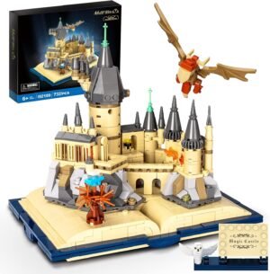 Building Blocks Magic Castle Book Building Set, Creative Castle Architecture Building Blocks Toy, Wizarding World Collectible Display Model for Adults, Gift for Boys Girls Kids Aged 8-14 - 749 Pieces