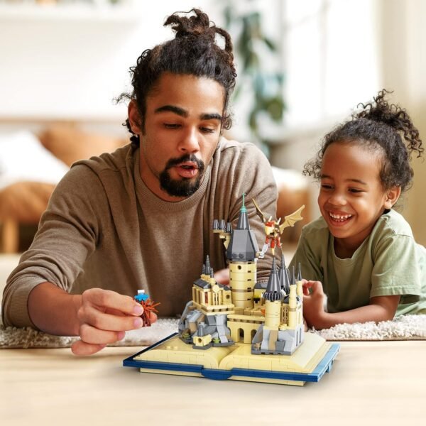 Building Blocks Magic Castle Book Building Set, Creative Castle Architecture Building Blocks Toy, Wizarding World Collectible Display Model for Adults, Gift for Boys Girls Kids Aged 8-14 - 749 Pieces