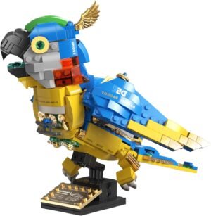 Building Blocks 490PCS Parrot Classic Building Blocks Set, STEM Educational Model Kit, Bird Animal Toys, Creative Collectible Decorations, Birthday Gift for Kids, Boys and Girls 8-14+ Years Old