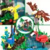 71QNEebjs1L._AC_SL1500 Building Blocks Tropical Forest Animal Building Blocks Set - Including eagles, peacocks, birds, flowers, plants, and trees,898pcs of animal building kits that will be swinging, Gift for Kids Girls Boys Age 8-12 Years
