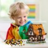 71QfSR65NnL._AC_SL1500 Building Blocks 2192PCS Medieval House Building Blocks Toys Set, Transparent House Collectible Play Model Kits City with LED, Building Building Blocks Construction Toys for Kids and Adults, Huts