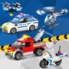 Building Blocks City Police Station Building Blocks Sets, City Police Prison Kits with Police Car, Helicopter Motorcycle, Trailer and Drone, Toy Building Kit Gift for Kids Boys Ages 6-12 (1001 Pieces)
