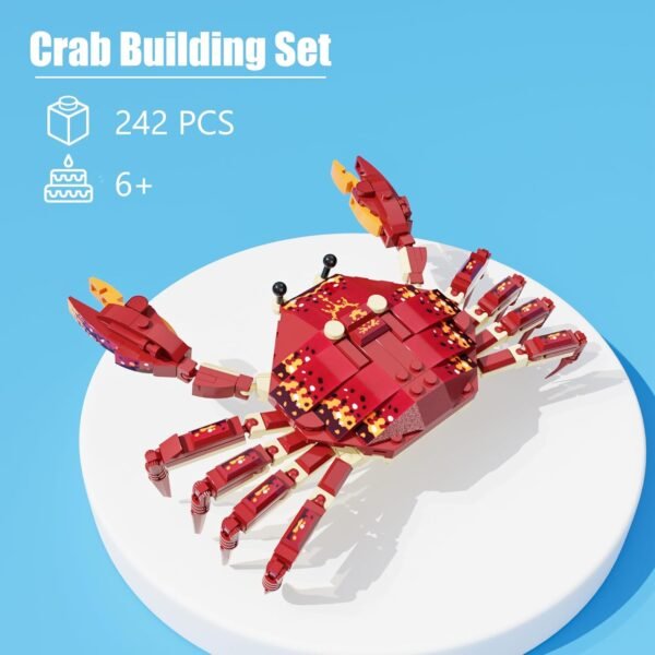 Building Blocks Ocean Animal Building Blocks, Deep Sea Creatures Building Toy Set for Kids Boy Girl Crab(242PCS)
