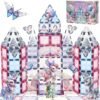 Building Blocks Unicorn Toys for Girls Age 4-6 - Unicorn   Tiles Frozen Toys for Girls Age 4-7 - 3 Year Old Girl Gifts 5 Year Old Girl Gift 4 Year Old Girl Birthday Gifts Magnet Building Blocks Age 3 4 5 6 7 8