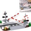 71Zu1ySP0CL._AC_SL1500 Building Blocks Train Tracks Pieces Building Block Set 04, City Train Track Railroad Tracks, 200Pcs Traffic Light Railroad Crossing Building, Compatible with Lego 6254100 Building Accessory, Gifts for Ages 6+