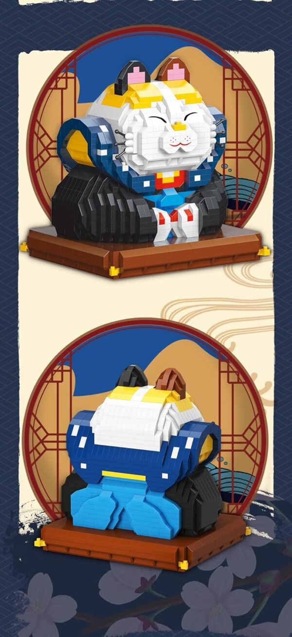 Building Blocks Animal Fortune Cat Micro Mini Building Blocks Toys, 1289 PCS, Gifts for Children and Adults