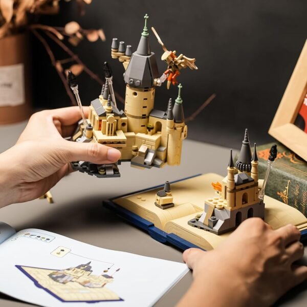 Building Blocks Castle Book Building Set Compatible with Lego for Adults,Medieval Modular House Building Kit for Boys and Girls Christmas,Halloween,Birthday Gifts 727 pcs