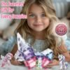 Building Blocks Unicorn Toys for Girls Age 4-6 - Unicorn   Tiles Frozen Toys for Girls Age 4-7 - 3 Year Old Girl Gifts 5 Year Old Girl Gift 4 Year Old Girl Birthday Gifts Magnet Building Blocks Age 3 4 5 6 7 8