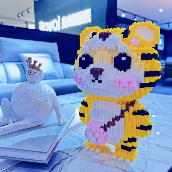 71eaOXRBrsL._AC_SL1248 Building Blocks Tiger Micro Building Blocks Set, Big Wild Animals,Mini 3D Building Toy Brick Safari Set,Gift for Children Aged 6 and Above,Compatible with Lego (Tiger 4513pcs)