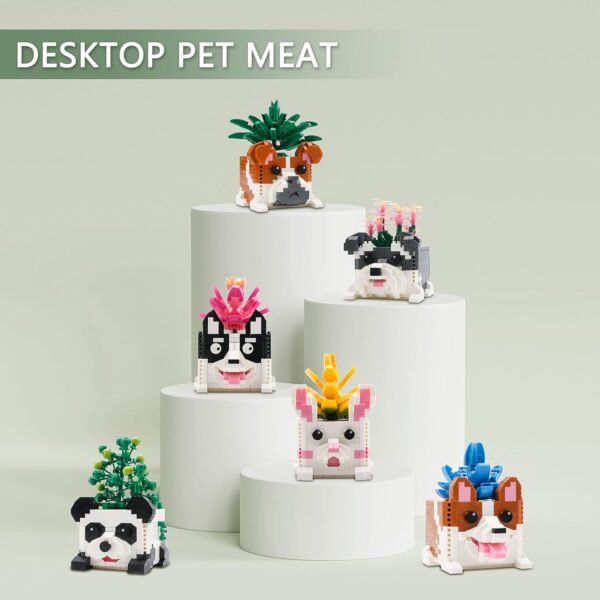 Building Blocks Succulent Flowers Building Blocks Set for Adults, Bouquet Botanical Collection of Animal Bonsai Kits, Mini Artificial Succulent Plants Display, Creative Presents Toys for Kids (2765PCS)