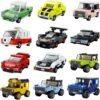 Building Blocks Pull Back Car Building Blocks Sets, Pull and Go, 3D Assembly Vehicles for Boys Building Block Car Toys Party Favor for Kids Age 6 7 8 9 10, 419 Pieces