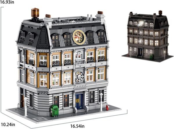 Building Blocks 6619 Pieces Street View Magic Library Architecture Building Brick Set, Building Blocks Magic Library Toy for Adult Collections