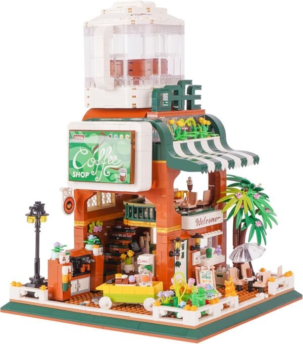 Building Blocks Architecture Building Blocks, Street View Building Blocks Kit 4281 PCS Modular Shop Micro Building Set