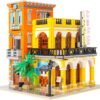 Building Blocks Architecture Building Blocks, Street View Building Blocks Kit 4281 PCS Modular Shop Micro Building Set