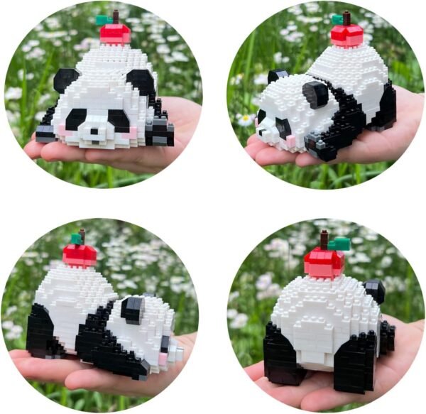Building Blocks Flower Panda Mini Building Blocks, 983 PCS Micro Animal Building Toy Bricks for Girls Boys and Adults