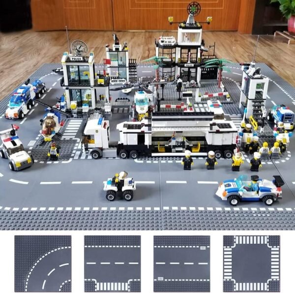 71sbYXxouRL._AC Building Blocks Road Base Plates for City Road Building Block,12 City Street Plates,10"x10"Road Baseplates for City Street