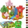 71t_g34BYWL._AC_SL1500 Building Blocks Blocks Building Toys 120PCS - Build Mine Magnet World Set, Buildable Game Elements Gifts Toys for 5-7 Year Old Boys & Girls, STEM Montessori Sensory Cubes for Toddler