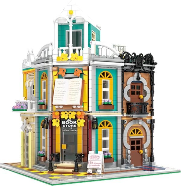 Building Blocks Architecture Building Blocks, Street View Building Blocks Kit 4281 PCS Modular Shop Micro Building Set