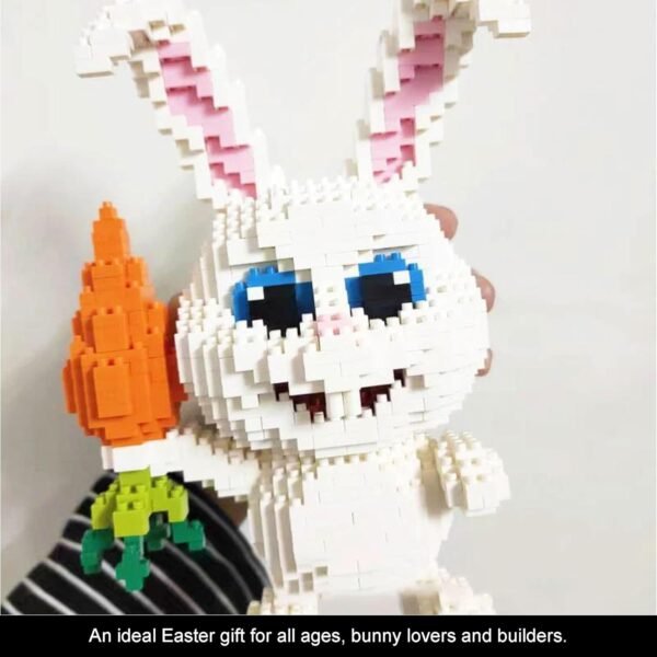 71wIuwq4b2L._AC_SL1500 Building Blocks Rabbit Micro Building Blocks Set, Big Wild Animals,Mini 3D Building Toy Brick Safari Set,Gift for Children Aged 6 and Above,Compatible with Lego (Rabbit 5200pcs)