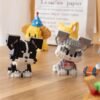 Building Blocks Micro Mini Building Blocks Dog Pets Cute Animal Model Set Building Pet Toys Bricks Gifts for Kid and Adult (Border Collie)