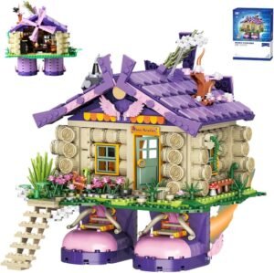 Building Blocks  Enchanted Magic Flying House Building Blocks Kit,Ideal Birthdays,Party Decor Gift for Adults and Kids 8-12 Years Old(1288 Pcs)