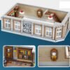 Building Blocks 6619 Pieces Street View Magic Library Architecture Building Brick Set, Building Blocks Magic Library Toy for Adult Collections