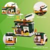 812NAGyVouL._AC_SL1500 Building Blocks Cute City Street View Micro Building Blocks Mini Coffee Shop House Set, Creative Building Toys Model Kit Simulation Architecture Construction Toy Present for Kids 6+ 768 PCS
