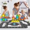 815fmUk_uXL._AC_SL1500 Building Blocks Magnetic Tiles Road Set, Magnet Tiles for Kids Ages 3-5 4-8 5-7, Magnetic Building Blocks Montessori Educational STEM Creativity Toys 3+ Year Old Boys & Girls Toddlers Kids Christmas Birthday Gifts