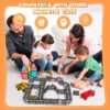 816M_cMc8bL._AC_SL1500 Building Blocks Magnetic Tiles Road Set, Magnetic Blocks Building Toys for 3+ Year Old Boys Girls, Magnetic Construction Toys Preschool Educational Kids Toys Magnetic Tiles for Toddlers 1-3 3-5 5-7