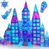 Building Blocks   Tiles, 116PCS Magnet Building Blocks, 3D Diamond   Blocks, Construction Stem Toys for Kids, Educational Toys for Boys Girls Ages 3 4 5 6 7 8 (116 PCS)