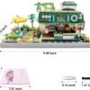 Building Blocks Micro Building Blocks Sets??Coffee Shop Garden Architecture and City Cafe Flowers House Building Blocks for Adults??Cute Toy Building Model Kits??Creative Mini Bricks Gift for Kids 14+??2200 PCS