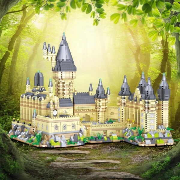 Building Blocks 3000+PCS Micro Mini Blocks Magic Castle Building Blocks Toys,Creative Ideals Hog Tower Building Sets, Best Choice for 14+ Boys, Girls or Adults
