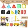 Building Blocks Magnetic Tiles Road Set Kids Toys, Magnetic City Construction Toys With Magnetic Crane for 3+ Year Old Boys Girls, Magnetic Blocks Building Toys STEM Toddlers Toys Magnetic Tiles for Kids Ages 3-5 4-8