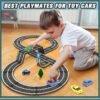 Building Blocks Magnetic Tiles City Road Construction Toys, Magnet Building Blocks for Toddler Kids Toys, Creative Montessori Toys for 3+ Year Old Boys & Girls, Ideal Birthday Christmas Gifting for Kids Ages 3-5 5-7