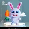 81FBkk6AtIL._AC_SL1500 Building Blocks Rabbit Micro Building Blocks Set, Big Wild Animals,Mini 3D Building Toy Brick Safari Set,Gift for Children Aged 6 and Above,Compatible with Lego (Rabbit 5200pcs)