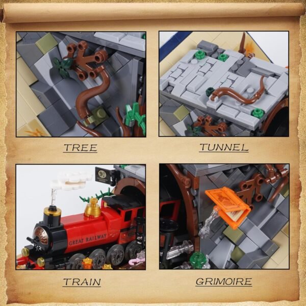 81J-c4tXRmL._AC_SL1500 Building Blocks 889PCS Harry Magic Book Trian Building Kit(Compatible with Lego Sets Size),Creative Locomotive Building Blocks with Exquisite Box for 6+ Girls Boys Or Adults