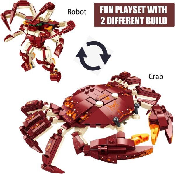 Building Blocks Ocean Animal Building Blocks, Deep Sea Creatures Building Toy Set for Kids Boy Girl Crab(242PCS)