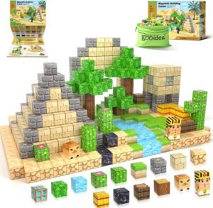Building Blocks   Blocks Kids Toys, Simulating Mine Magworld Building Craft, Desert Construction Toy,   Toy Refill Pack, Game Gift for 3+ Year Old Boys Girls