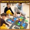 Building Blocks Magnetic Tiles Road Expansion Pack, STEM Magnet Building Blocks for Toddler Kids Toys, Montessori Educational Toy Gifts for 3+ Year Old Boys & Girls, Creativity-igniting Kids Toys
