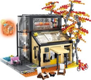 Building Blocks City House Building Block Sets-1977 PCS, Lighting Architecture Building Toys,Modular Street View Building Set Kits for Office Decor,Idea Gifts for Adults Girls and Boys 8+