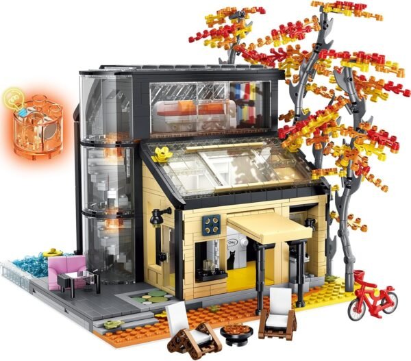 81UQLfs_OyL._AC_SL1500 Building Blocks City House Building Block Sets-1977 PCS, Lighting Architecture Building Toys,Modular Street View Building Set Kits for Office Decor,Idea Gifts for Adults Girls and Boys 8+