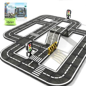 81V7UjxQNQL._AC_SL1500 Building Blocks Magnetic Tiles Road Expansion Pack, STEM Magnet Building Blocks for Toddler Kids Toys, Montessori Educational Toy Gifts for 3+ Year Old Boys & Girls, Creativity-igniting Kids Toys