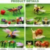 81WkkBTtBYL._AC_SL1500 Building Blocks Animal Building Blocks Set, 8 Different Insect Toy Images, Suitable as Children's Easter Party Gifts, Carnival Prizes, Birthday Gifts.(750pcs).Compatible with Lego