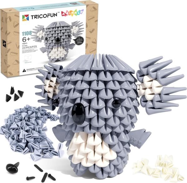 Building Blocks Creative Soft Building Blocks, Cute Animal kit Assembling Building Toys Gifts for Kids and 6+ Interactive Building Toy for Kids, Boys, and Girls (1108-KOALA)
