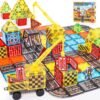 81bqwhaIEnL._AC_SL1500 Building Blocks Magnetic Tiles Kids Construction Toys - Road Set with Magnet Crane for Boys Age 3-5 4-8 8-10, Magnet Building Blocks Expansion Pack, Outdoor Toddler Activities Preschool Classroom Learning Toys Gift