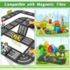 81byWkIBEXL._AC_SL1500 Building Blocks Magnetic Tiles Road Set, Magnet Tiles for Kids Ages 3-5 4-8 5-7, Magnetic Building Blocks Montessori Educational STEM Creativity Toys 3+ Year Old Boys & Girls Toddlers Kids Christmas Birthday Gifts