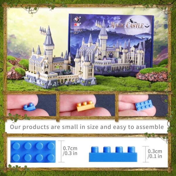 Building Blocks 2680PCS Micro Blocks Harry Magic Castle Building Blocks Toys,Creative Ideals Hog Tower Building Sets, Best Gift for 14+ Boys, Girls or Adults